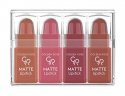 Golden Rose - Matte Lipstick Mix - Zestaw 4 matowych mini pomadek do ust - 01 - 01