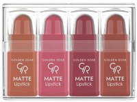 Golden Rose - Matte Lipstick Mix - Zestaw 4 matowych mini pomadek do ust