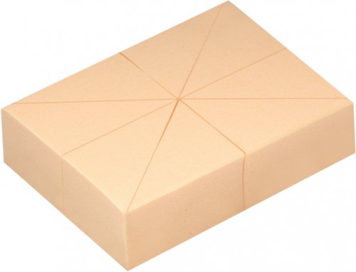 Make-Up Atelier Paris - A set of 8 pieces of triangular foundation sponges - EP8