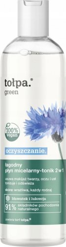 Tołpa - Green - Łagodny płyn micelarny / tonik 2 w 1 - 400 ml