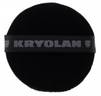 Kryolan - BLACK powder puff 8 cm - 1718/01