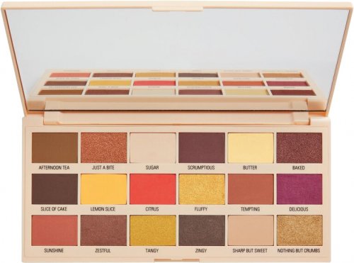 I Heart Revolution - MAKE UP PIGMENT PALETTE - LEMON DRIZZLE - Paleta 18 cieni do powiek - (CYTRYNOWA CZEKOLADA)