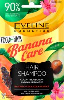 Eveline Cosmetics - Food for Hair - Hair Shampoo Color Protection And Nourishment - Shampoo for colored hair with highlights - Banana Care - 20 ml