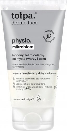 Tołpa - Dermo Face Physio Mikrobiom - Łagodny żel micelarny do mycia twarzy i oczu - 150 ml