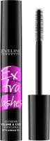 Eveline Cosmetics - Extra Lashes - Extreme Volume & Care Mascara - Ekstremalnie pogrubiający tusz do rzęs - BLACK - 12 ml