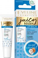 Eveline Cosmetics - JUICY KISSES - Lip Balm - Multi nawilżający balsam do ust - Kokos - 12 ml