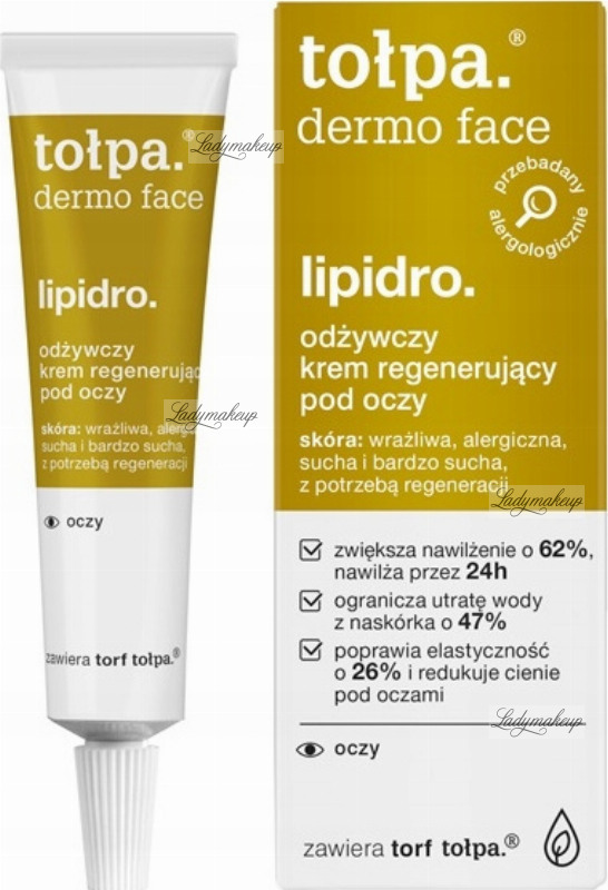 Bezit Stoutmoedig Antecedent Tołpa - Dermo Face Lipidro - Nourishing regenerating eye cream - 10 ml