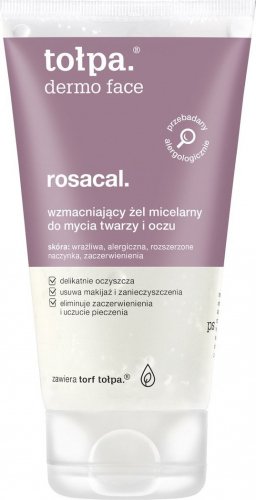 Tołpa - Dermo Face Rosacal - Wzmacniający żel micelarny do mycia twarzy i oczu - 150 ml