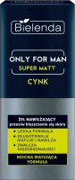 Bielenda - Only for Man - Super Matt - Zinc - Nawilżający żel do twarzy przeciw błyszczeniu się skóry dla mężczyzn - 50 ml