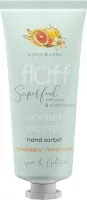 FLUFF - Superfood - Hand Sorbet - Moisturizing hand sorbet - Orange and vanilla - 50 ml