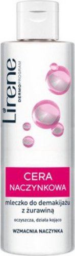 Lirene - Cleansing milk with cranberry for dilated capillaries - 200 ml