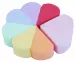 Inter-Vion - Set of 8 make-up sponges - Rainbow - 498735
