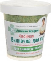 Agafia - Agafia's First Aid Kit - Salt for legs against fatigue - Coniferous bath - 600 g