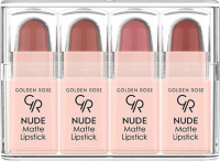 Golden Rose - Nude Matte Lipstick Mix - Set of 4 matte mini lipsticks