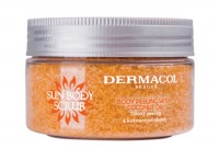 Dermacol - Sun Body Scrub - Peeling do ciała przed opalaniem, solarium albo nałożeniem samoopalacza z olejem kokosowym - 200 g