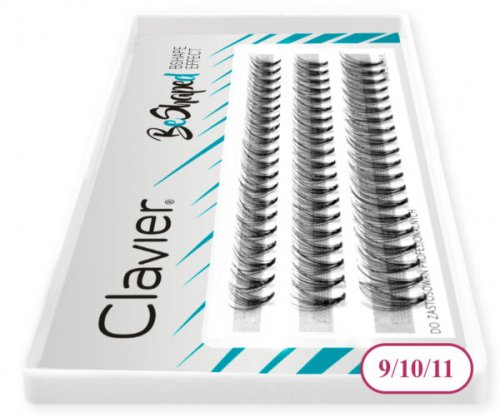 Clavier - BeShaped - Artificial eyelashes in type B clusters - MIX - 9/10/11