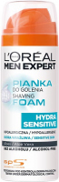 L'Oréal - MEN EXPERT - HYDRA SENSITIVE - SHAVING FOAM - Pianka do golenia z wyciągiem z aloesu - Skóra wrażliwa - 200 ml