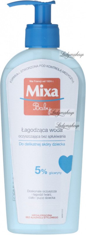 Mixa - Baby - Soothing cleansing water without rinsing for delicate baby  skin - 250 ml