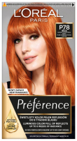 L'Oréal - Préférence - Permanent Haircolor P78 - IBIZA - PURE PAPRIKA INTENSE COPPER - Hair dye - Permanent coloring - Very Intensive Copper