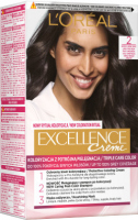 L'Oréal - EXCELLENCE Creme - Koloryzacja do włosów z potrójną pielęgnacją - 2 Bardzo Ciemny Brąz