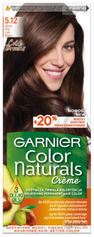 GARNIER - COLOR NATURALS Creme - Long-lasting, nourishing hair color   Cold Brown