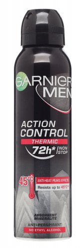 GARNIER - MEN - ACTION CONTROL THERMIC 72H ANTI-PERSPIRANT - Antyperspirant w spray'u z termo ochroną - 150 ml
