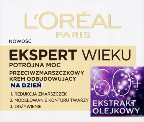 L'Oréal - AGE EXPERT - Triple power - Anti-wrinkle rebuilding day cream - 60+
