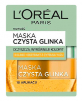 L’Oréal - CZYSTA GLINKA - Rozjaśniająca maska do twarzy z 3 glinkami i Yuzu - 50 ml