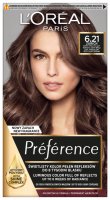 L'Oréal - Préférence - 6.21 ZURICH - Farba do włosów - Trwała koloryzacja - Zimny opalizujący bardzo jasny brąz