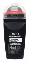 L'Oréal - MEN EXPERT - CARBON PROTECT TOTAL PROTECTION 48H ANTI-PERSPIRANT - Antiperspirant Roll-on for Men - 50 ml