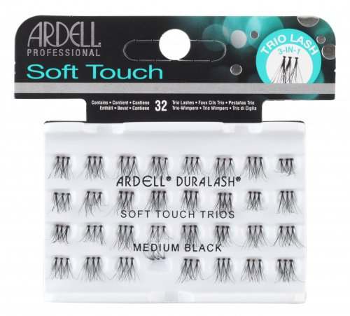 ARDELL - Soft Touch Trios - Potrójne kępki rzęs - MEDIUM BLACK