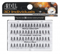 ARDELL - 3D Individuals - Kępki sztucznych rzęs - MEDIUM BLACK - MEDIUM BLACK
