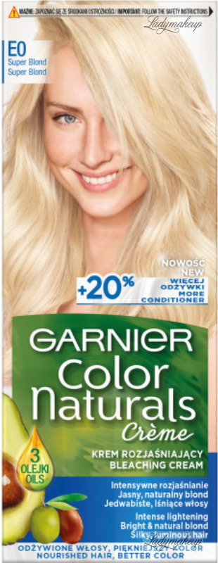 sap grot aanplakbiljet GARNIER - COLOR NATURALS Creme - Hair bleaching cream - E0 Super Blond