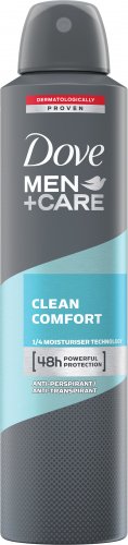 Dove - Men+Care - Clean Comfort 48H Anti-Perspirant - Antyperspirant w areozolu dla mężczyzn - 250 ml