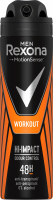 Rexona - Men - Workout Hi-Impact 48H Anti-Perspirant - Antyperspirant w areozolu dla mężczyzn - 150 ml