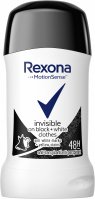 Rexona - Invisible On Black + White Clothes Anti-Perspirant - Antyperspirant w sztyfcie - 40 ml