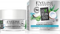 Eveline Cosmetics - I LOVE VEGAN FOOD - Naturalny, głęboko nawilżający krem żel - Woda kokosowa i Aloes - 50 ml