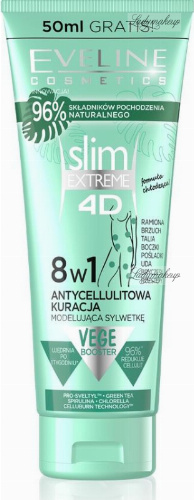 Eveline Cosmetics Slim Extreme 4d Anti Cellulite 8in1 Body Shaping Treatment 250 Ml