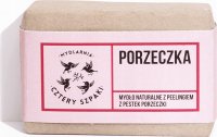 Mydlarnia Cztery Szpaki - Mydło naturalne z peelingiem z pestek porzeczki - Porzeczka - 110 g