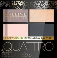 Eveline Cosmetics - QUATTRO - Professional Eyeshadow Palette - Paleta 4 cieni do oczu - 3,2 g