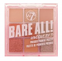 W7 - BARE ALL - PRESSED PIGMENT PALETTE - Palette of 9 eyeshadows - UNCOVERED