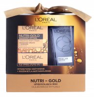 L'Oréal - NUTRI-GOLD - Gift set of face care cosmetics - Face cream-oil 50 ml + Night cream-mask 50 ml + Micellar liquid 200 ml