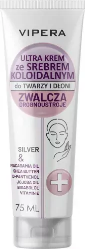 VIPERA - Face And Hand Cream With Silver - Face and hand cream with colloidal silver - 75 ml