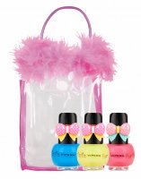 VIPERA - Tutu Set - Gift set of 3 Peel Off nail polishes for children in a cosmetic bag - 15