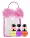 VIPERA - Tutu Set - Gift Set of 3 Peel Off Nail Polishes for Children in a Cosmetic Bag - 12