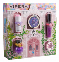 VIPERA - Magic Tutu Collection - Zestaw prezentowy 5 kosmetyków dla dzieci + Domek - 05 Violet Coupe