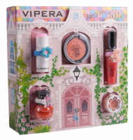 VIPERA - Magic Tutu Collection - Zestaw prezentowy 5 kosmetyków dla dzieci + Domek - 02 Peach Ballerina
