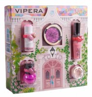 VIPERA - Magic Tutu Collection - Zestaw prezentowy 5 kosmetyków dla dzieci + Domek - 03 Pink Pirouette