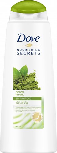 Dove - Nourishing Secrets - Detox Ritual Shampoo - Shampoo for greasy hair - Matcha Tea and Rice Milk - 400 ml