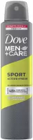 Dove - Men + Care - Sport Active + Fresh - 48H Anti-Perspirant - Spray antiperspirant for men - 250 ml